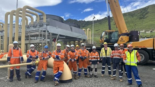 Team at Mokau Compressor Station